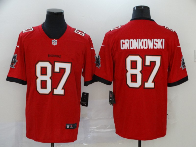 Men Tampa Bay Buccaneers 87 Gronkowsk red Vapor Untouchable Player Nike Limited NFL Jersey